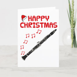 Clarinet julkort Woodwind Musician Tack Kort