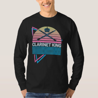 Clarinet King Clarinet King Bass Clarinet Retro T Shirt