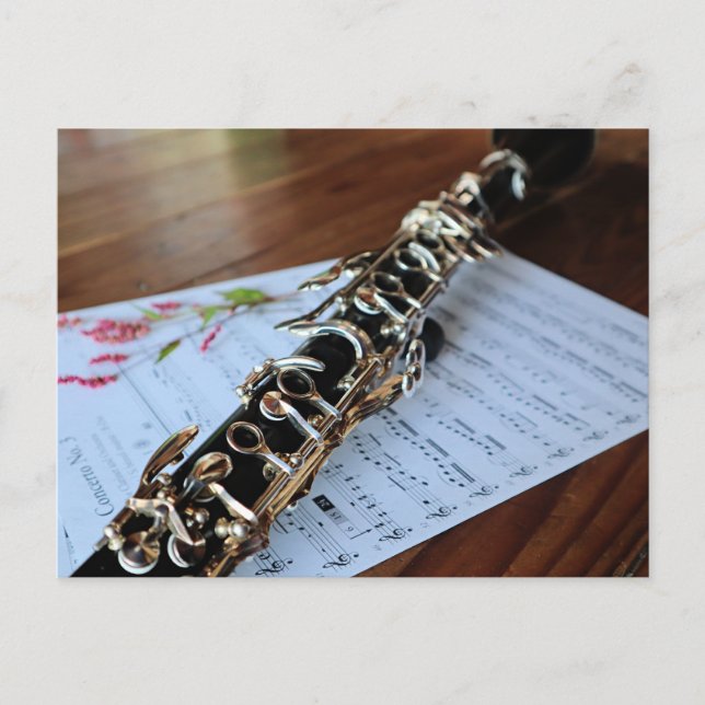 Clarinet, konsert nr 3, vykort (Framsida)