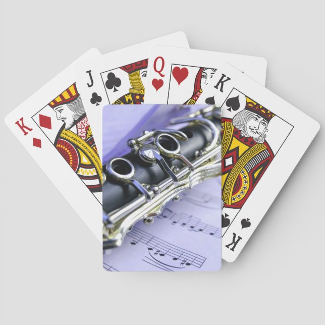 Clarinet Lakan Music Band Orchestra Casinokort (Baksidan)