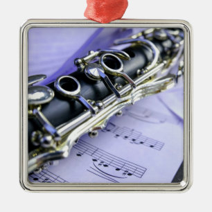 Clarinet Lakan Music Band Orchestra Julgransprydnad Metall