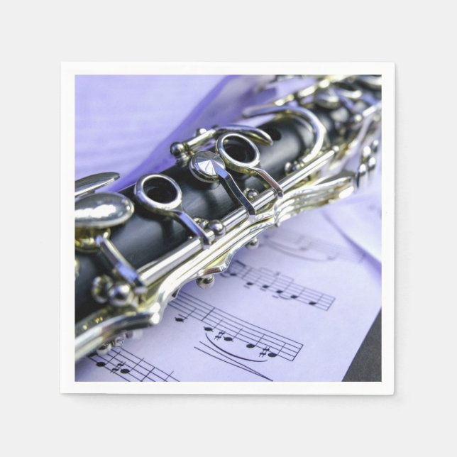 Clarinet Lakan Music Band Orchestra Pappersservett (Framsidan)