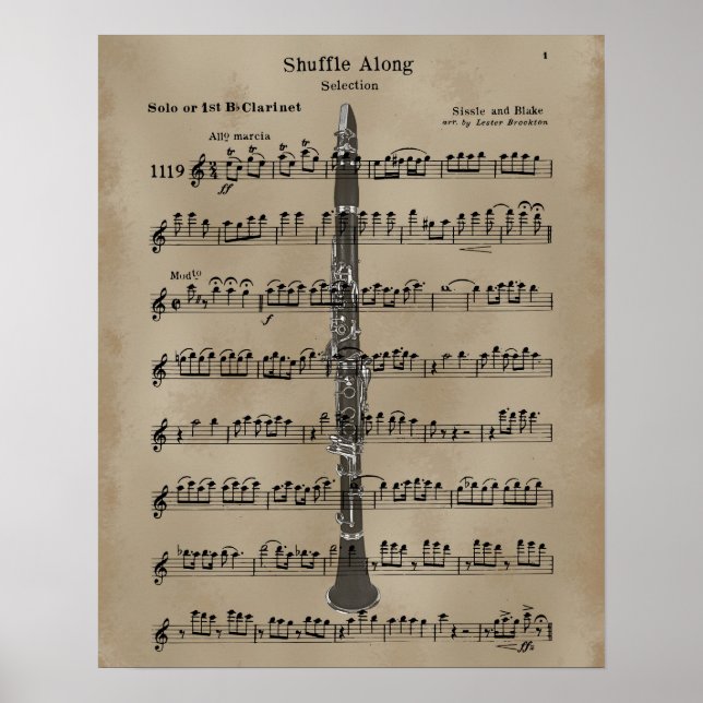 Clarinet Lakan Music Poster (Framsidan)