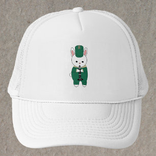 Clarinet Marching Band Rabbit Grönt Guld Keps