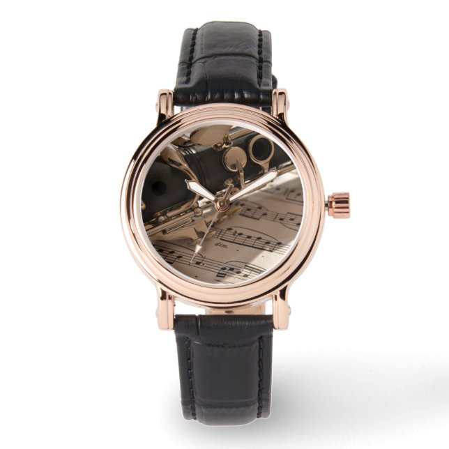 Clarinet med Lakan Music Armbandsur (Framsida)