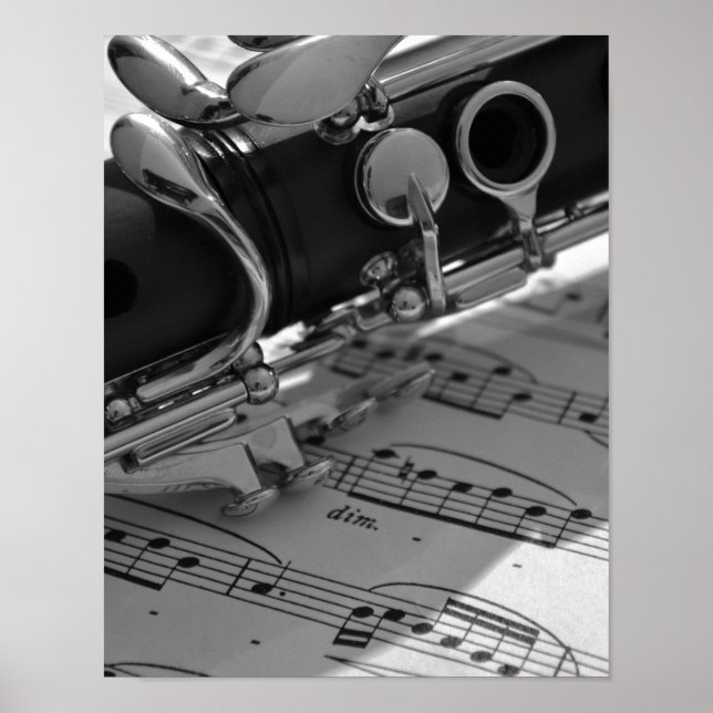 Clarinet med Lakan Music Poster (Framsidan)