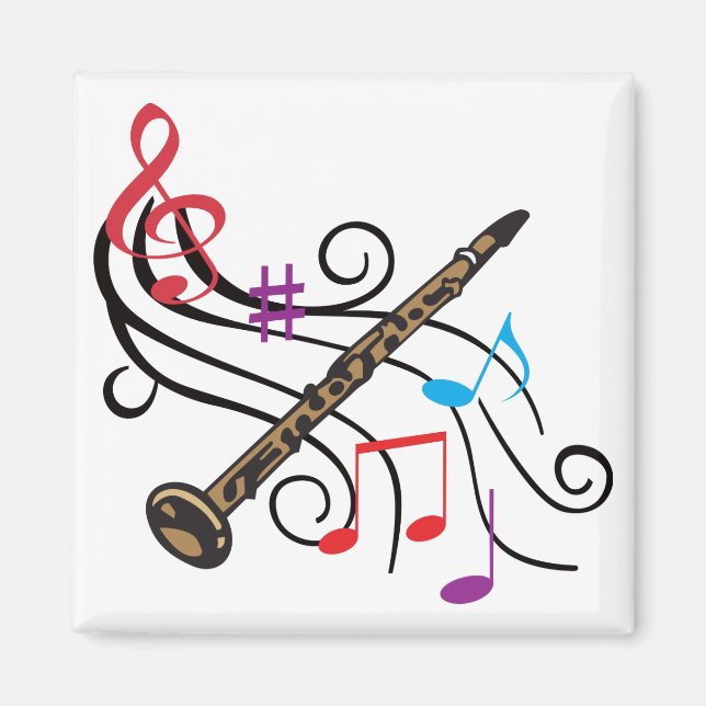 Clarinet med Music Magnet (Framsidan)