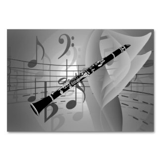 Clarinet med musikaccenter bordsnummer