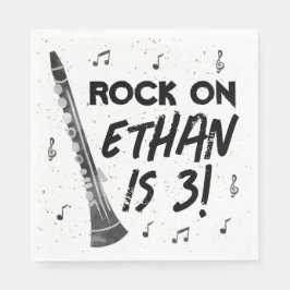 Clarinet Music Födelsedagsfest Papper Napkins Pappersservett
