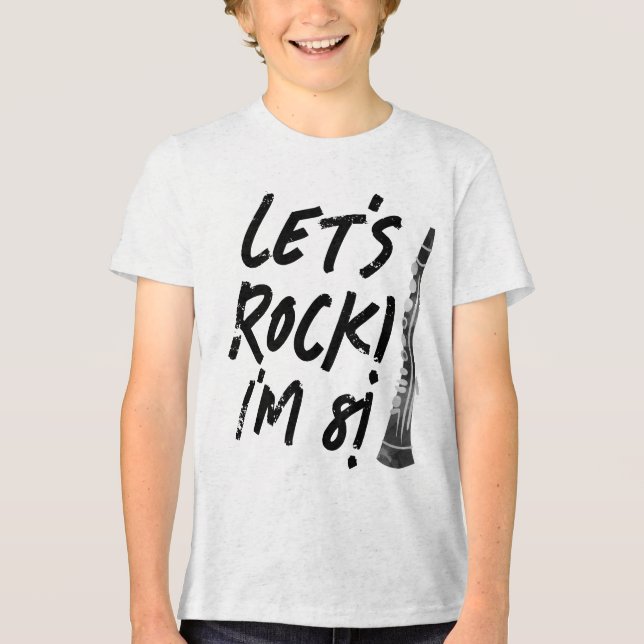 Clarinet Music Födelsedagsfest T-shirt (Framsida)