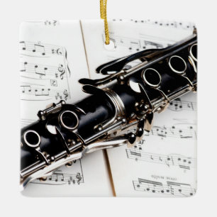 Clarinet Music Julgransprydnad Keramik