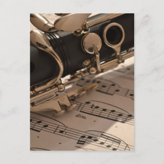 Clarinet Music Melody Clarinets Musical Dance Vykort