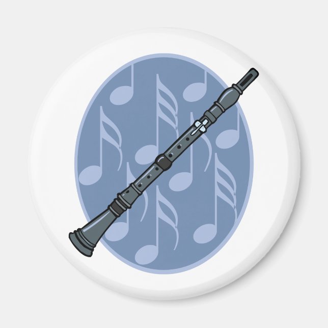 Clarinet Music Note-presentatör Magnet (Framsidan)