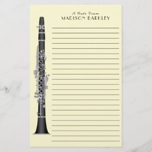 Clarinet Music Teacher Band Musician Brevpapper