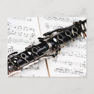 Clarinet Music Vykort