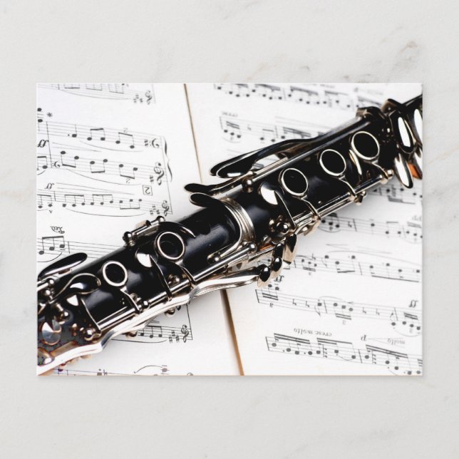 Clarinet Music Vykort (Framsida)