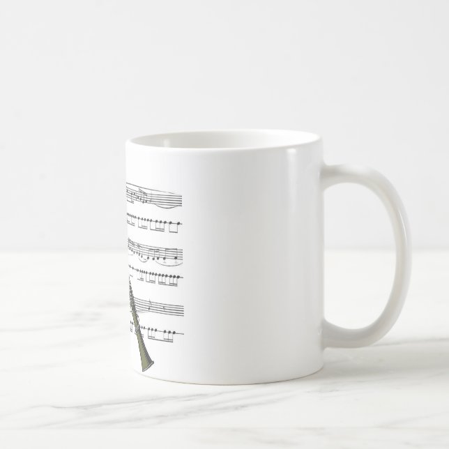Clarinet musical 09 B Kaffemugg (Höger)