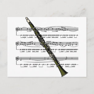Clarinet musical 09 B Vykort