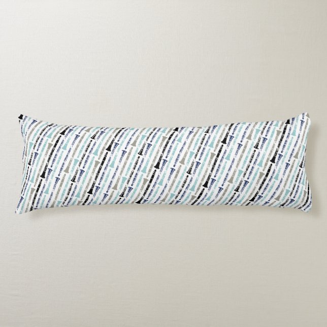 Clarinet Musical Instrument Band Orchestra Music Kroppskudde (Framsidan)