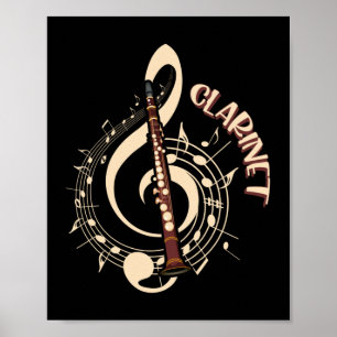 Clarinet Musical Instrument Music Älskare Poster