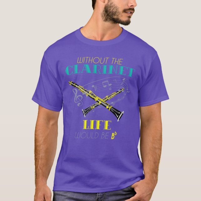 Clarinet Musical-instrumentgåva T Shirt (Framsida)