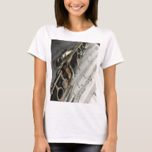 Clarinet Musik noter Nycklar Symphony Women's T Sh
