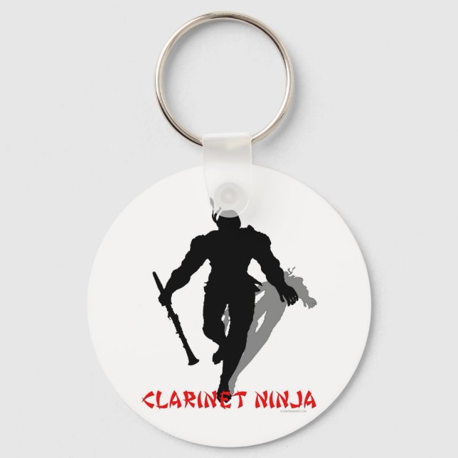 Clarinet Ninja Nyckelring (Framsida)