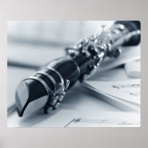 Clarinet på Music Lakan Poster