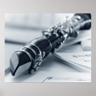 Clarinet på Music Lakan Poster
