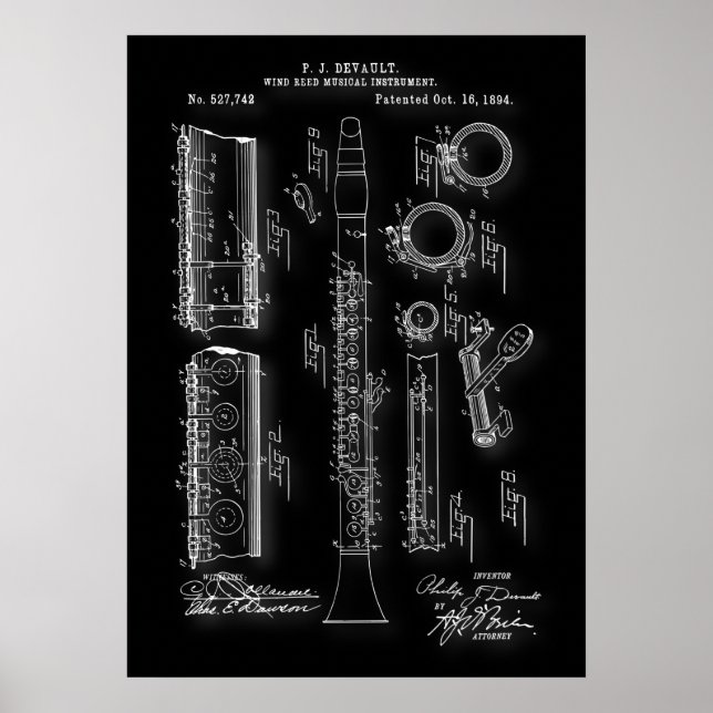 Clarinet Patent Poster (Framsidan)