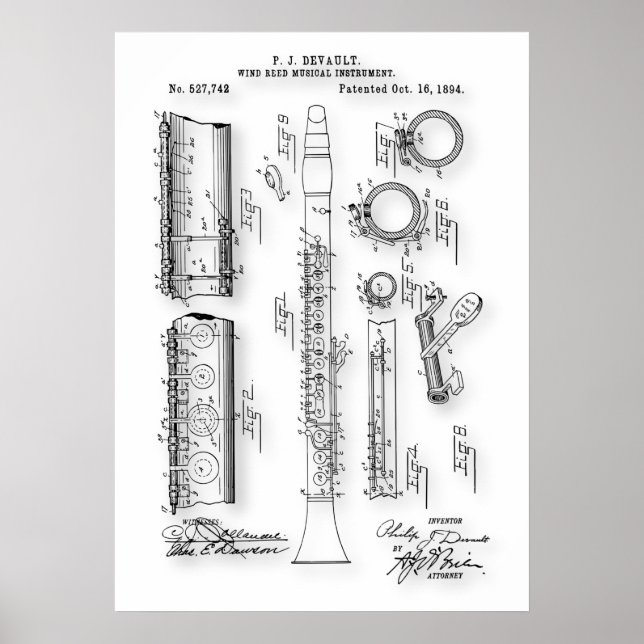 Clarinet Patent Poster (Framsidan)