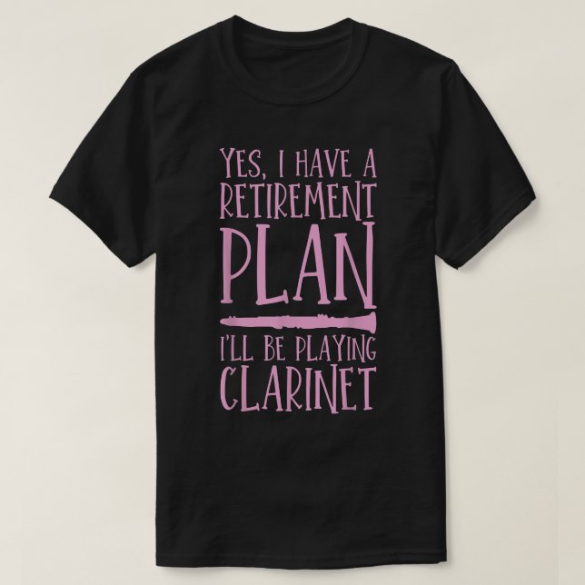 Clarinet Pension Clarinet Player Gift3 T Shirt (Design framsida)