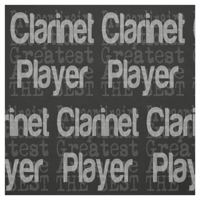 Clarinet Player Extraordinaire Fabric Tyg (Provkarta)