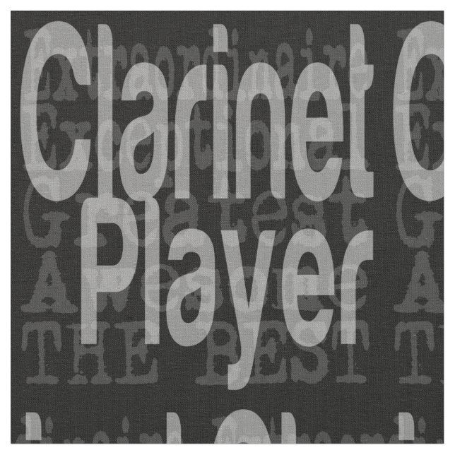 Clarinet Player Extraordinaire Tyg (Närbild)