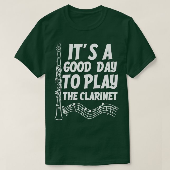 Clarinet Player T Shirt (Design framsida)