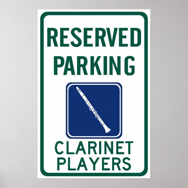 Clarinet Players Parking Poster (Framsidan)