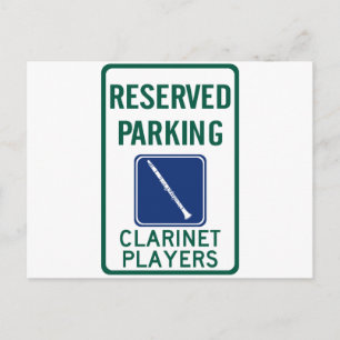 Clarinet Players Parking Vykort