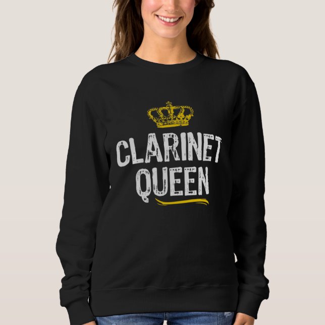 Clarinet Queen Women Girls Player  Cool Clarinetis T Shirt (Framsida)