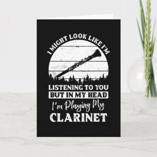 Clarinet Quote roligt Kort