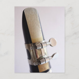 Clarinet Reed Postcard Vykort