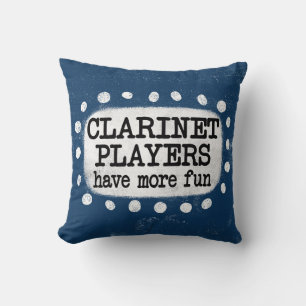 Clarinet-spelare har mer Roligt Dekorativ kudde