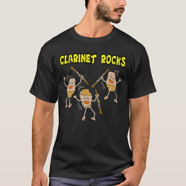 Clarinet Sten T Shirt (Framsida)