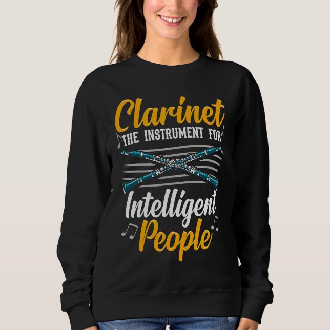 Clarinet the instrument for intelligent people Cla T Shirt (Framsida)