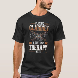 Clarinet Therapy Clarinetist Premium T Shirt