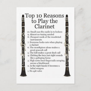 Clarinet Top 10 Vykort