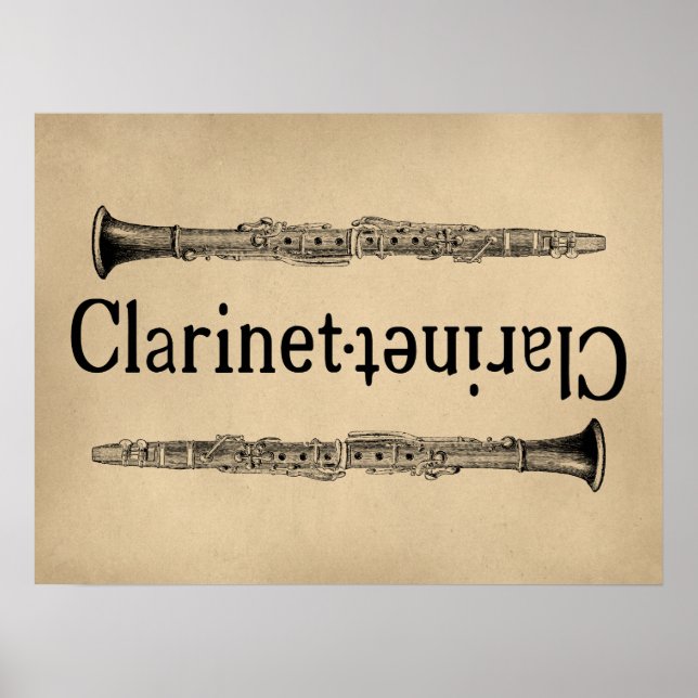 Clarinet Vintage Poster (Framsidan)