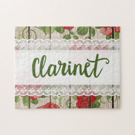 Clarinet Wood Snöre Rustic Ro Music Pussel