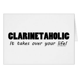 Clarinetahol Life Hälsningskort