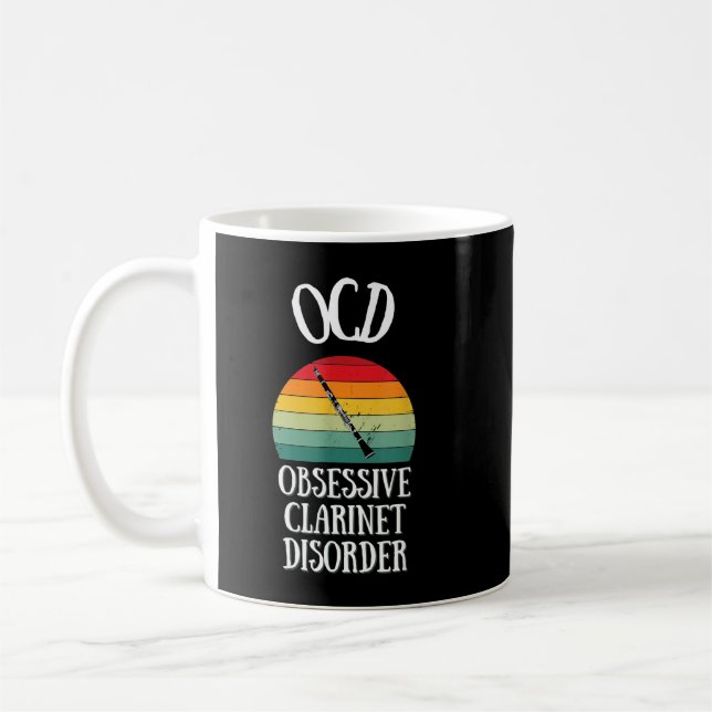 Clarinetist Clarinet Musicians Retro Men Women Kid Kaffemugg (Vänster)