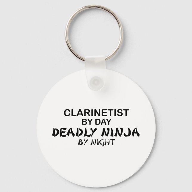 Clarinetist Deadly Ninja by Night Nyckelring (Framsida)